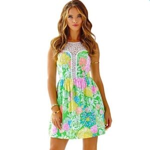 EUC Lilly Pulitzer Raegan Dress Hibiscus Stroll